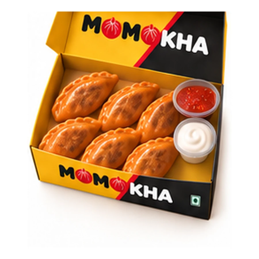 Pan Fried Veg Pahari Momo - maida-free momo